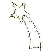 vidaXL Weihnachtsbeleuchtung Sternschnuppen-Silhouette 80 LEDs