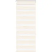 vidaXL Doppelrollo Marmorbeige 55x150 cm Stoffbreite 50,9 cm Polyester
