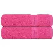 vidaXL Badetücher FROGN 2 Stk. Rosa 100x150 cm 360 g/m²