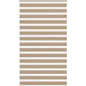 vidaXL Doppelrollo Sandbraun 125x200 cm Stoffbreite 120,9 cm Polyester