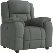 vidaXL Relaxsessel Dunkelgrau Stoff