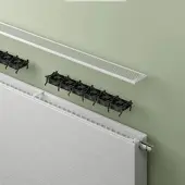 Kermi x-flair Line-Kompaktheizkörper, Typ 22, RAL 9016 seidenglanz, 905x1205x102 mm, 10 bar, mit Abdeckung, 45/35-20: 1052 Watt