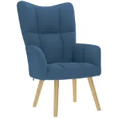 vidaXL Relaxsessel Blau Stoff