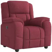 vidaXL Relaxsessel Weinrot Stoff