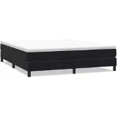vidaXL Boxspringbett ohne Matratze Schwarz 180x210 cm Samt