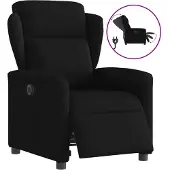 vidaXL Relaxsessel Elektrisch Schwarz Stoff