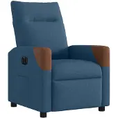 vidaXL Relaxsessel Elektrisch Blau Stoff