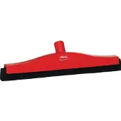 Vikan 7752-4 klassischer Bodenzieher 40 cm rot, fester Hals, schwarze Kassette