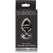 Taboom Butt Plug mit Diamantjuwel mittelgroß