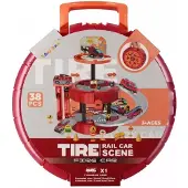 Mega Creative Feuerwehr-Garage Parkhaus Spielzeugset mit Zubehör