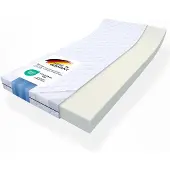 MSS e.K. Kaltschaum-Matratzentopper 160 x 200 cm - 10 cm dicke Matratzenauflage | Matratzen-Topper | Matratzenschoner | produziert in Deutschland