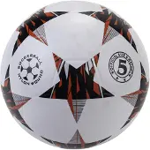 Engelhardt Gummi-Straßenfußball | Größe 5 | rot-weiß