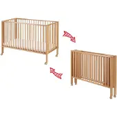 TiSsi Faltbett/ Kinderbett Buche natur incl. Matratze