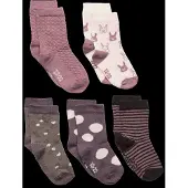 Minymo Socken - 5er-Pack - Ochid Haze m. Muster - - 15/18 - Socken