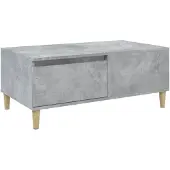 vidaXL Couchtisch Betongrau 90x50x36,5 cm Holzwerkstoff