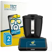BROTECT 2x Für Vorwerk Thermomix TM7 Schutzfolie Displayschutz Display Schutz Folie Klar Transparent