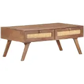 vidaXL Couchtisch 100x60x40 cm Mango Massivholz