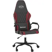 vidaXL Gaming-Stuhl Schwarz und Weinrot Kunstleder