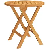 vidaXL Bistrotisch Ø46x47 cm Massivholz Akazie