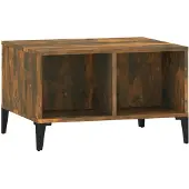 vidaXL Couchtisch Räuchereiche 60x50x36,5 cm Holzwerkstoff