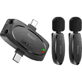 Yesido Wireless MEMS Mikrofon x 2 mit USB-C/Lightning-Sender