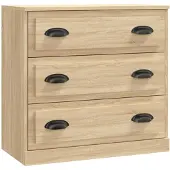 vidaXL Sideboard Sonoma-Eiche 70x35,5x67,5 cm Holzwerkstoff