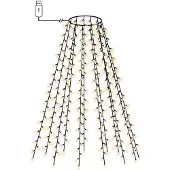 vidaXL Weihnachtsbaum-Lichternetz mit 210 LEDs 210 cm