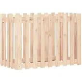 vidaXL Hochbeet Lattenzaun-Design 100x50x70 cm Massivholz Kiefer