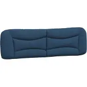 vidaXL Kopfteil-Kissen "Hvar" Blau 180 cm Stoff