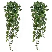 Creativ Green künstliche Pflanze Engl. Efeuhänger x16, ca 100cm, grün, 2er Set