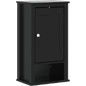 vidaXL Bad-Wandschrank BERG Schwarz 40x27x71,5 cm Massivholz Kiefer