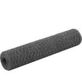 vidaXL Drahtzaun Stahl mit PVC-Beschichtung 25x0,75 m Grau