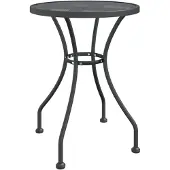 vidaXL Gartentisch Ø60x72 cm Streckgitter Anthrazit