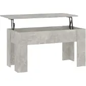 vidaXL Couchtisch Betongrau 101x49x52 cm Holzwerkstoff