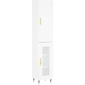vidaXL Highboard Weiß 34,5x34x180 cm Holzwerkstoff