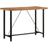vidaXL Bartisch 150x70x107 cm Massivholz Akazie und Eisen