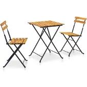 vidaXL 3-tlg. Bistro-Set Klappbar Massivholz Akazie