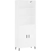 vidaXL Highboard Weiß 69,5x34x180 cm Holzwerkstoff