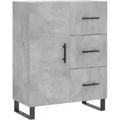 vidaXL Sideboard Betongrau 69,5x34x90 cm Holzwerkstoff