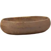 vidaXL Aufsatzwaschbecken Braun Oval 59x40x15 cm Keramik