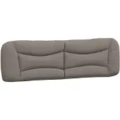 vidaXL Kopfteil-Kissen "Hvar" Taupe 180 cm Stoff
