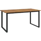vidaXL Gartentisch mit Beinen in U-Form 160x80x75 cm Massivholz Akazie