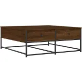 vidaXL Couchtisch Braun Eichen-Optik 100x99x40 cm Holzwerkstoff