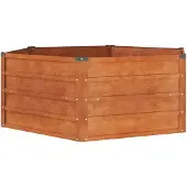 vidaXL Hochbeet Rostig 129x129x45 cm Cortenstahl