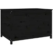vidaXL Hochbeet Schwarz 119,5x82,5x78 cm Massivholz Kiefer