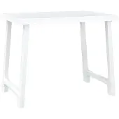vidaXL Campingtisch Weiß 79x56x64 cm PP Holzoptik