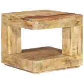 vidaXL Couchtisch 45x45x40 cm Massivholz Mango