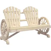 vidaXL Adirondack-Gartenstuhl 2-Sitzer Massivholz Tanne