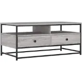 vidaXL Couchtisch Grau Sonoma 100x51x45 cm Holzwerkstoff