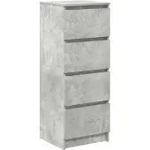 vidaXL Sideboard Betongrau 37,5x35x99 cm Holzwerkstoff